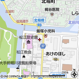 島根県松江市殿町240周辺の地図
