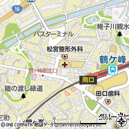 西友鶴ヶ峰店周辺の地図