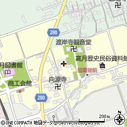 滋賀県長浜市高月町渡岸寺53周辺の地図