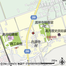 滋賀県長浜市高月町渡岸寺77周辺の地図