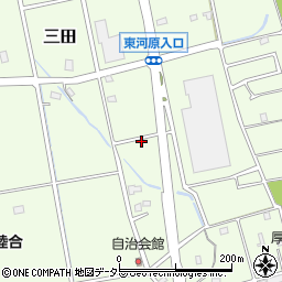 神奈川県厚木市三田1869周辺の地図