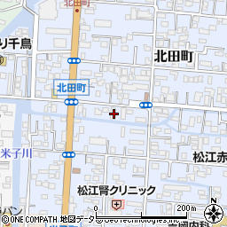 島根県松江市北田町12周辺の地図