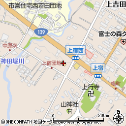 セブンイレブン富士吉田上宿店周辺の地図