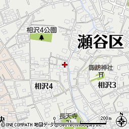 神奈川県横浜市瀬谷区相沢4丁目17周辺の地図