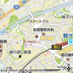 横浜信用金庫鶴ケ峰支店周辺の地図