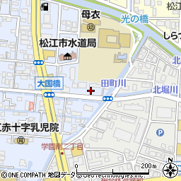 島根県松江市北田町281周辺の地図
