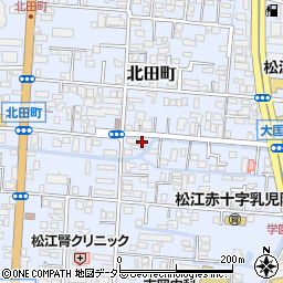 島根県松江市北田町8-1周辺の地図
