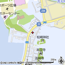 鳥取県東伯郡湯梨浜町松崎周辺の地図