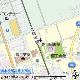 滋賀県長浜市高月町渡岸寺189周辺の地図