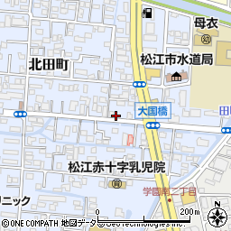 島根県松江市北田町133周辺の地図