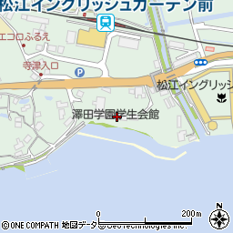 澤田学園学生会館周辺の地図
