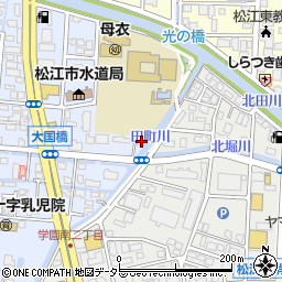坪内珠算学校北田校周辺の地図