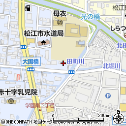 島根県松江市北田町280周辺の地図