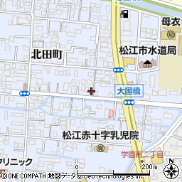 島根県松江市北田町106-3周辺の地図