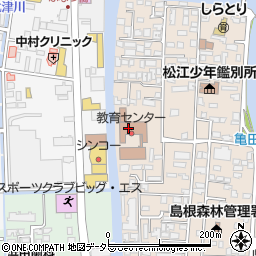 島根県庁出先機関自治研修所研修スタッフ周辺の地図