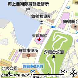 舞鶴市東体育館周辺の地図