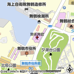 舞鶴市東体育館周辺の地図
