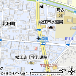 島根県松江市北田町217周辺の地図