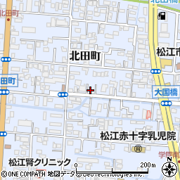 島根県松江市北田町103周辺の地図