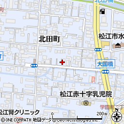 島根県松江市北田町104-1周辺の地図