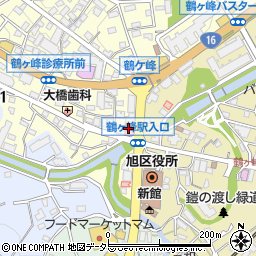 善仁会鶴ヶ峰クリニック旭病院周辺の地図