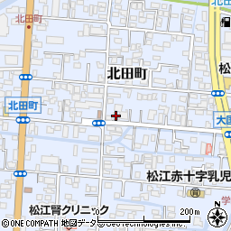 島根県松江市北田町102-4周辺の地図