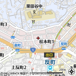 クオス横濱反町周辺の地図