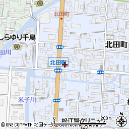 島根県松江市北田町44周辺の地図