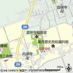 滋賀県長浜市高月町渡岸寺50周辺の地図