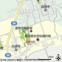 滋賀県長浜市高月町渡岸寺220-1周辺の地図