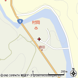 兵庫県美方郡香美町村岡区鹿田72周辺の地図