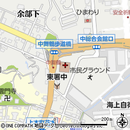 舞鶴市立公民館・集会場中央公民館周辺の地図