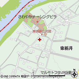 岐阜県美濃加茂市下米田町東栃井155周辺の地図