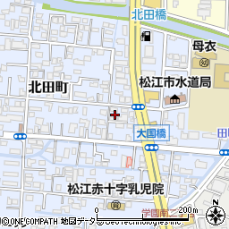 島根県松江市北田町132-10周辺の地図