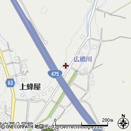 岐阜県美濃加茂市蜂屋町上蜂屋443周辺の地図