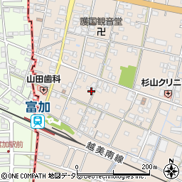 岐阜県加茂郡富加町羽生1504周辺の地図