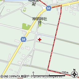 岐阜県美濃加茂市下米田町東栃井383周辺の地図