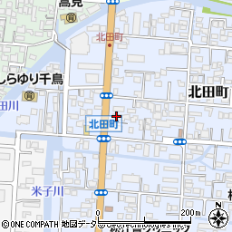 島根県松江市北田町43周辺の地図