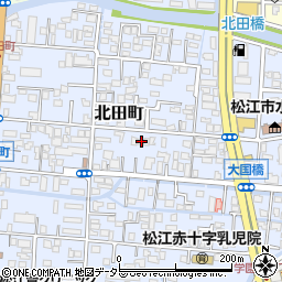 島根県松江市北田町96周辺の地図