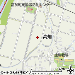 岐阜県加茂郡富加町高畑周辺の地図