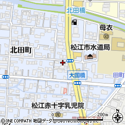 島根県松江市北田町132-15周辺の地図