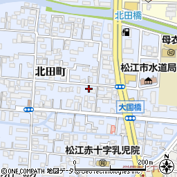 島根県松江市北田町93周辺の地図