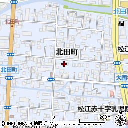 島根県松江市北田町98周辺の地図