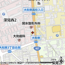 ＨｏｎｄａＣａｒｓ中央神奈川大和店周辺の地図