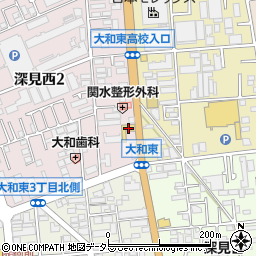 ＨｏｎｄａＣａｒｓ中央神奈川大和店周辺の地図