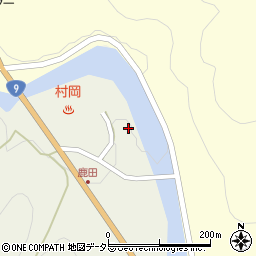 兵庫県美方郡香美町村岡区鹿田43周辺の地図