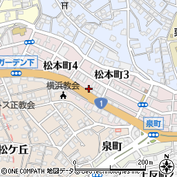 松本町三自治会館周辺の地図