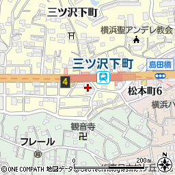 神奈川県横浜市神奈川区三ツ沢下町3-23周辺の地図