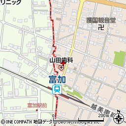 岐阜県加茂郡富加町羽生1495-4周辺の地図