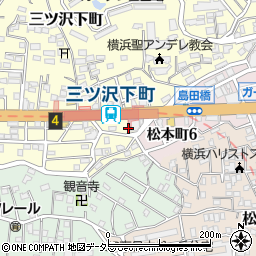 神奈川県横浜市神奈川区三ツ沢下町2-2周辺の地図